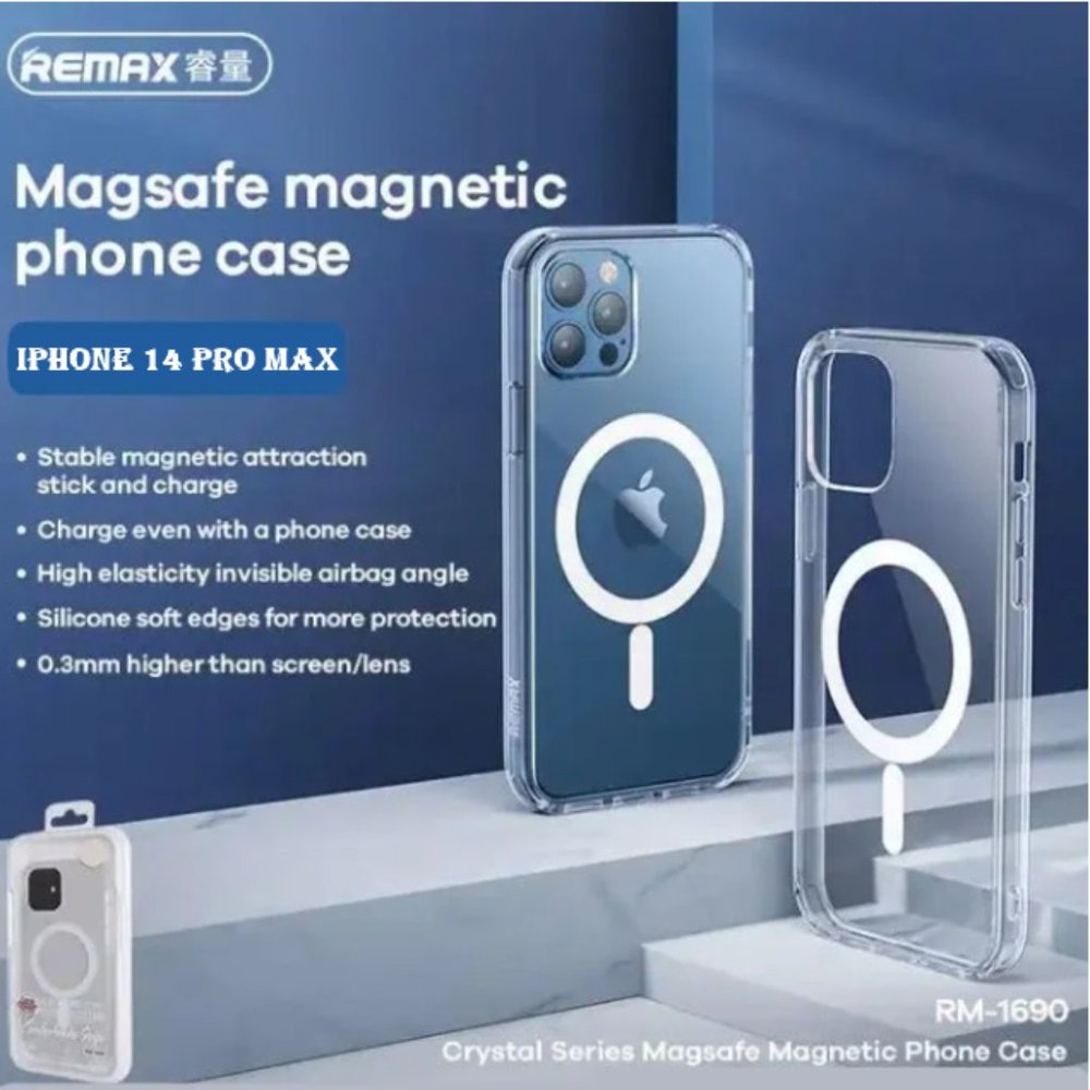New MagSaf magnetic charging transparent case for iPhone 14 pro max Drop Protect